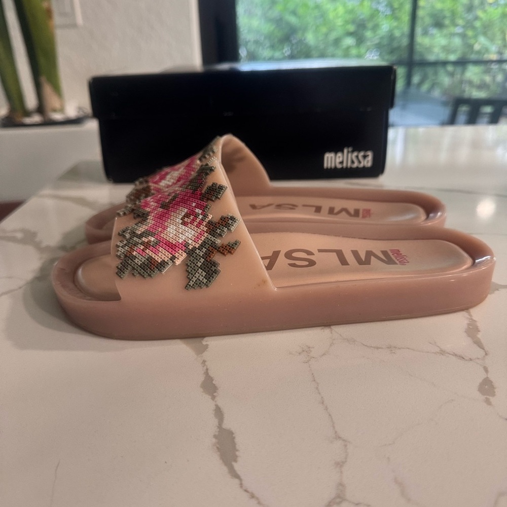 Melissa Women's Pink Slide Sandals